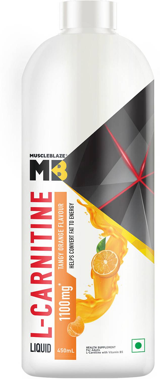 MUSCLEBLAZE Liquid L-Carnitine 1100 mg, Helps Convert Fat into Energy