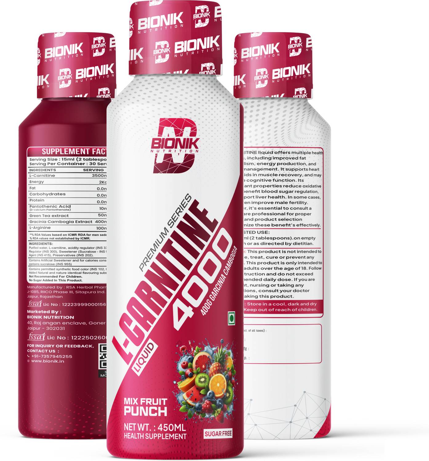 BIONIK NUTRITION L-Carnitine 4000 Liquid | 3500mg Fat Burner | Garcinia  Cambogia | Sugar Free Price in India - Buy BIONIK NUTRITION L-Carnitine  4000 Liquid | 3500mg Fat Burner