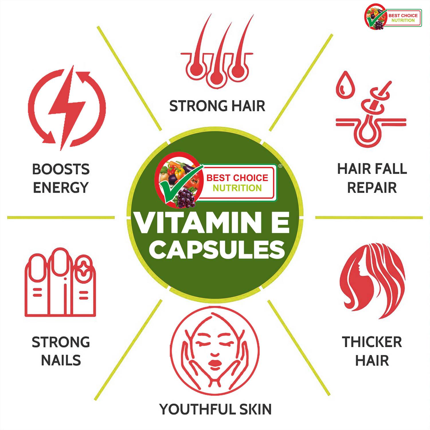 BEST CHOICE NUTRITION Vitamin E Capsules - Image 5