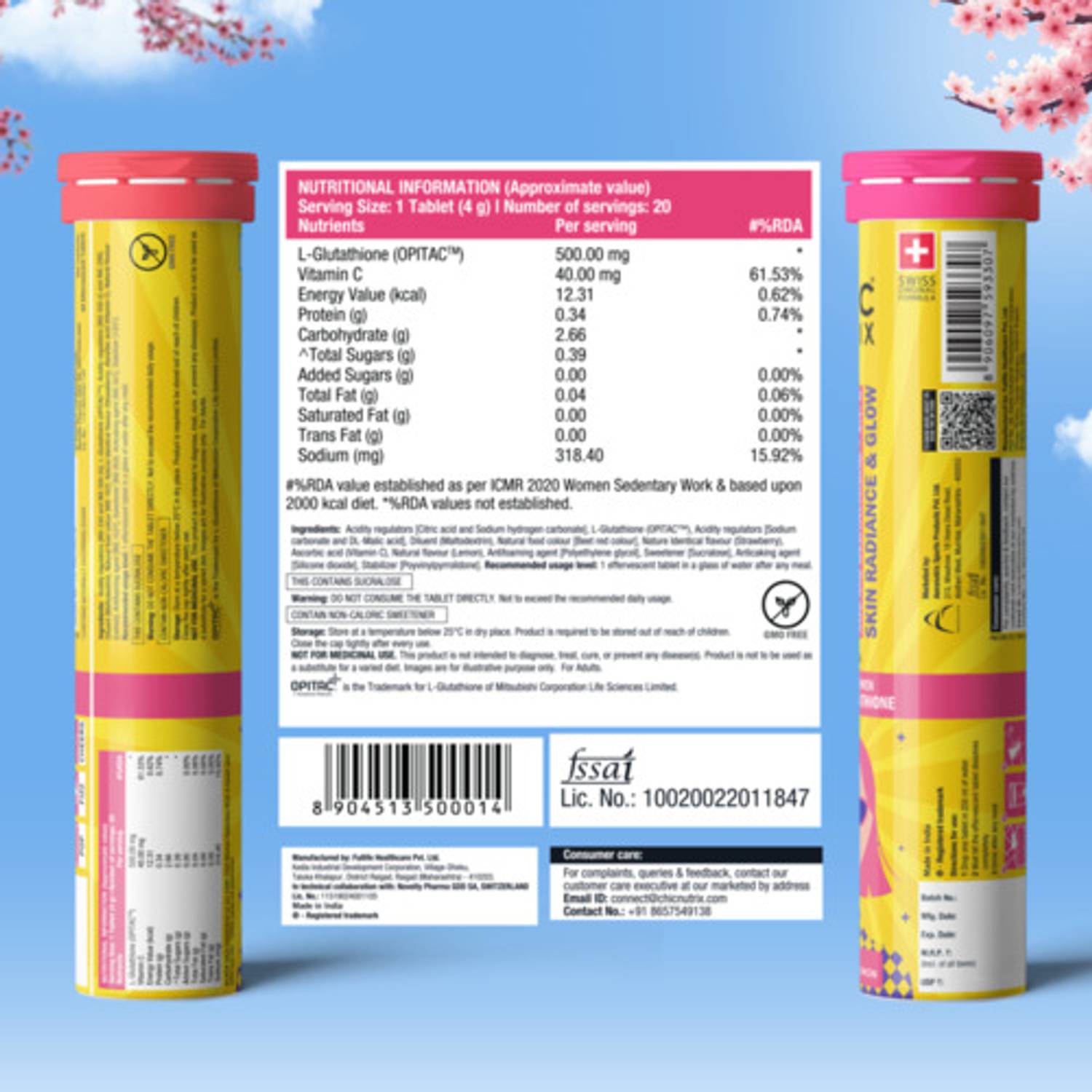 Chicnutrix Glow 500mg Glutathione & Vit. C - Image 3