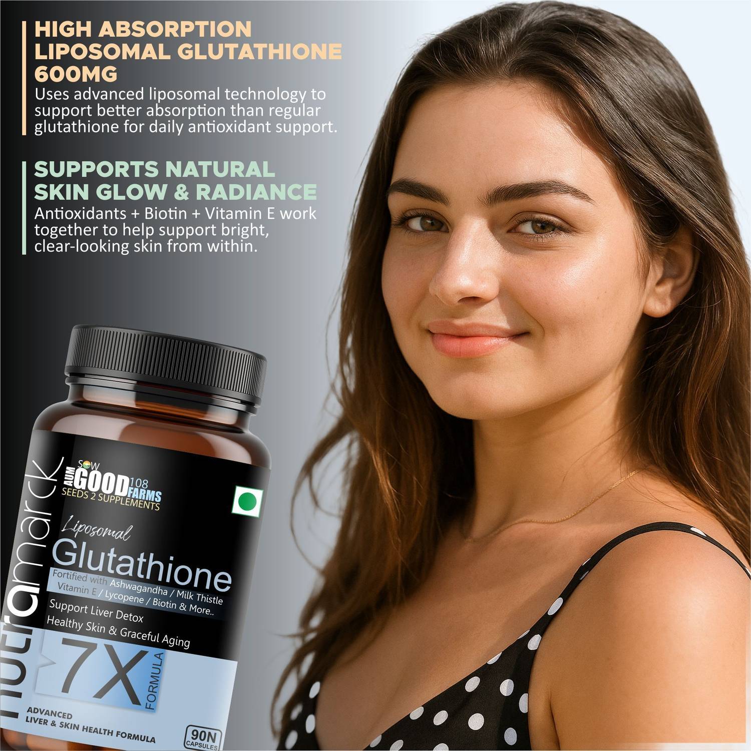 NUTRAMARCK Liposomal Glutathione 7X Capsules | Advanced Skin Brightening &  Detox Formula Price in India - Buy NUTRAMARCK Liposomal Glutathione 7X  Capsules | Advanced Skin Brightening & Detox Formula online at Flipkart.com