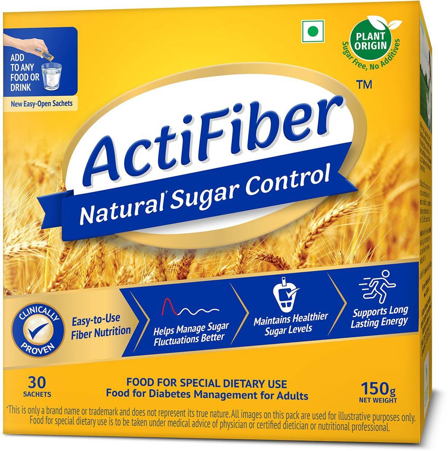 ActiFiber Natural Sugar Control (30 Sachet Box)