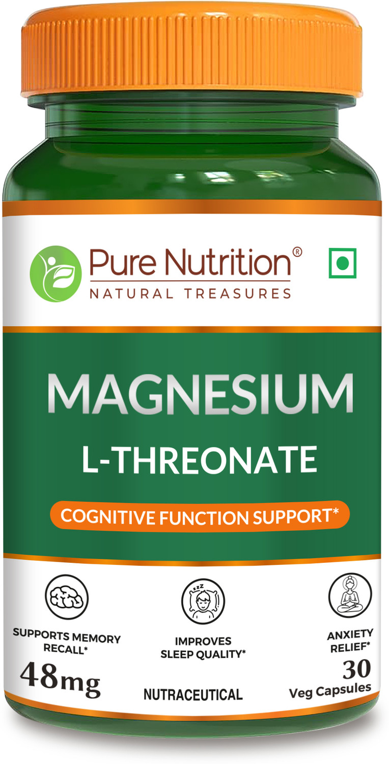Image of Pure Nutrition Magnesium L Threonate Supports Memory Recall, Improve sleep