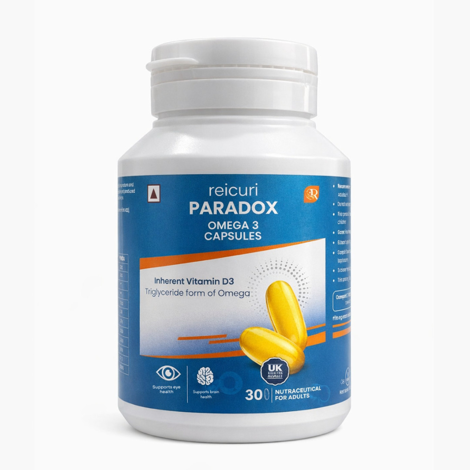 Image of Reicuri Paradox Omega 3 Capsules inherent Vitamin D3 | Salmon Fish Oil | Omega 369 supplement