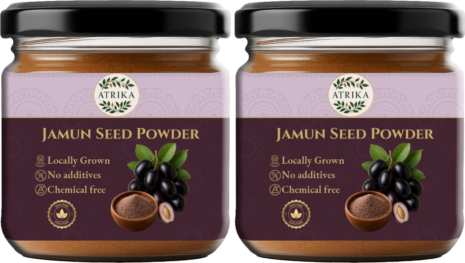 Atrika Jamun Seed Powder | Ayurvedic Support for Blood Sugar & Wellness
