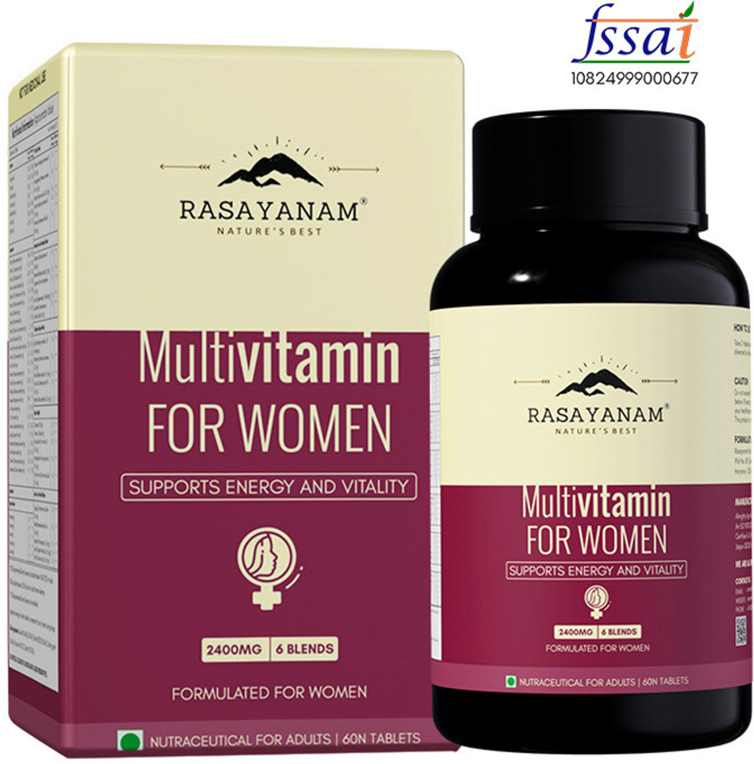 Image of Rasayanam Multivitamin for Women | Energy, Skin, Bone, Heart, Hormone & Immunity Support