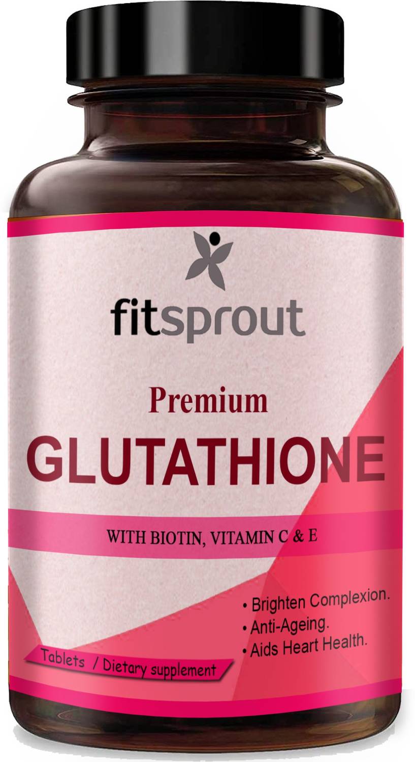 Fitsprout L Glutathione Skin Lightening with Vitamin E & C Tablets (D61)  Price in India