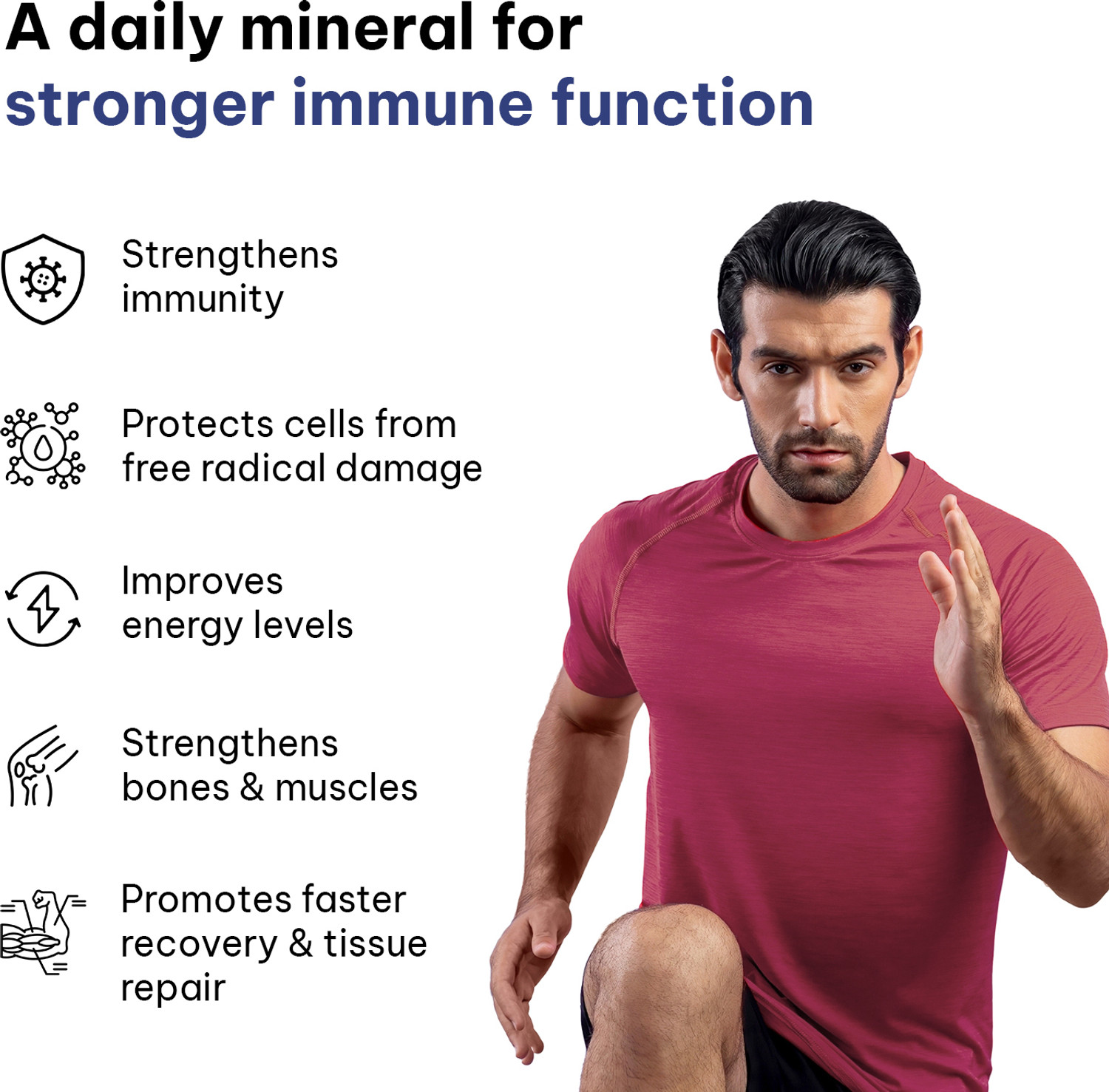 Image of hk vitals Zinc Supplements | With Vitamin C, Multivitamin and Multimineral