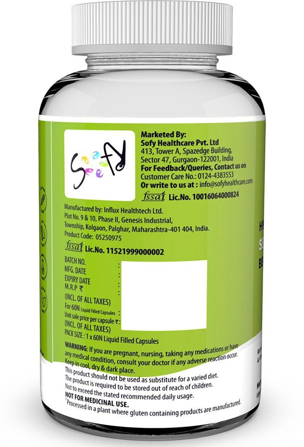 Image of NATURYZ Himalayan Sea buckthorn berry oil Omega 3-6-7-9 | Vitamin C & E | Veg Capsules
