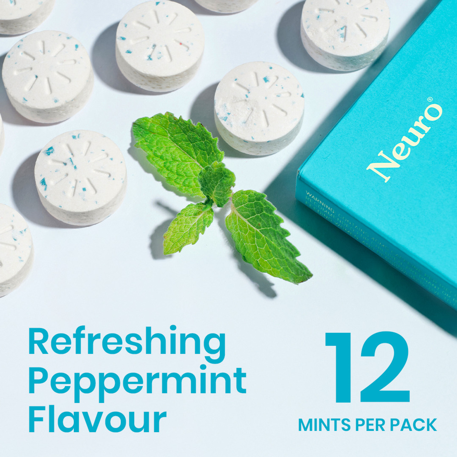 Image of Neuro Mint (Peppermint) Single Pack -12 Mints Tin
