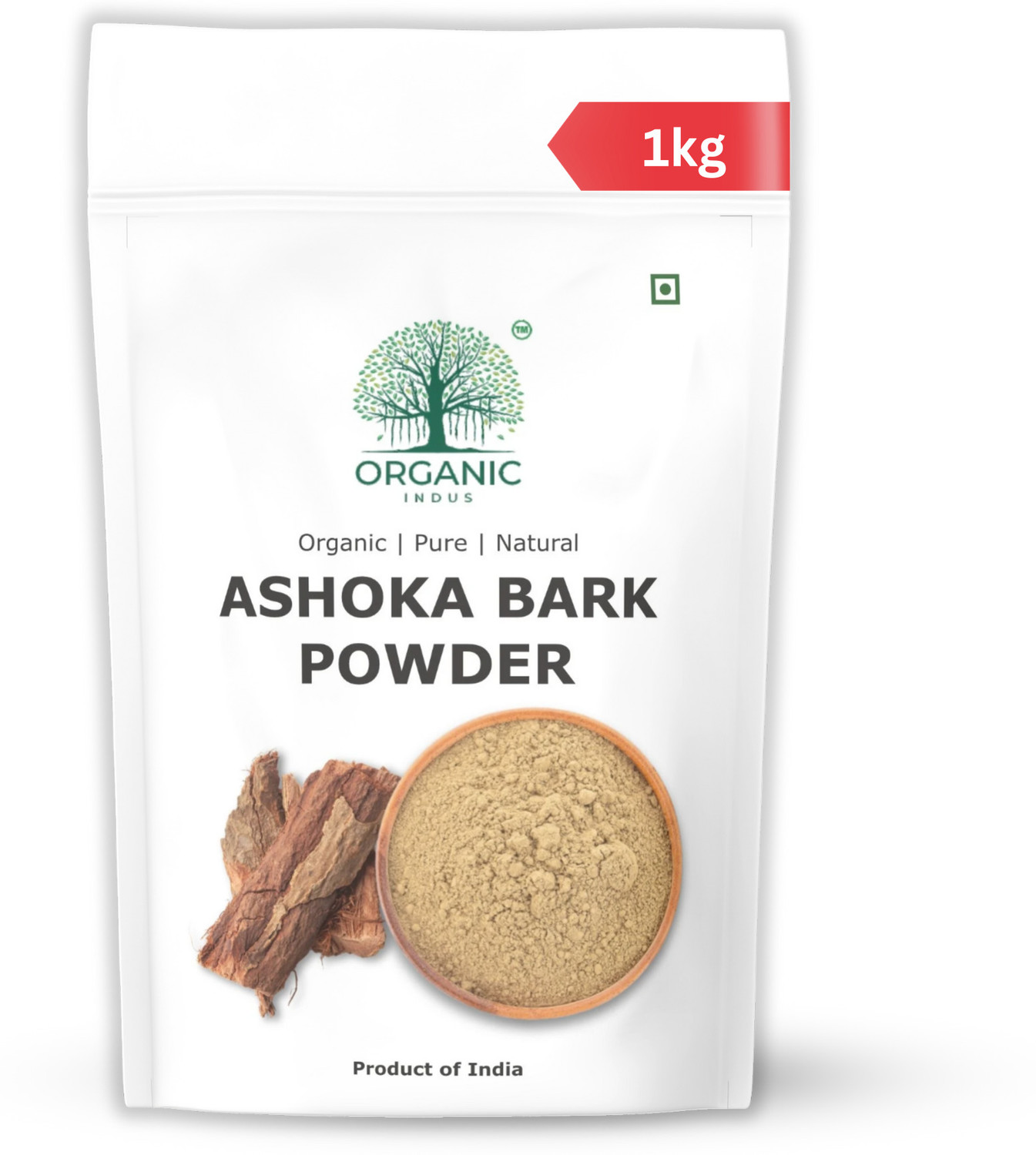 Image of Organic Indus Ashoka Bark Powder 1kg, Help hormonal balance, For female reproductive system