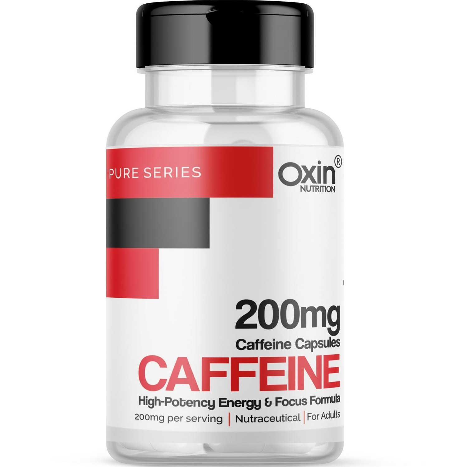 Image of Oxin Nutrition Caffeine 200mg | Energy | Focus | Endurance | Pre Workout