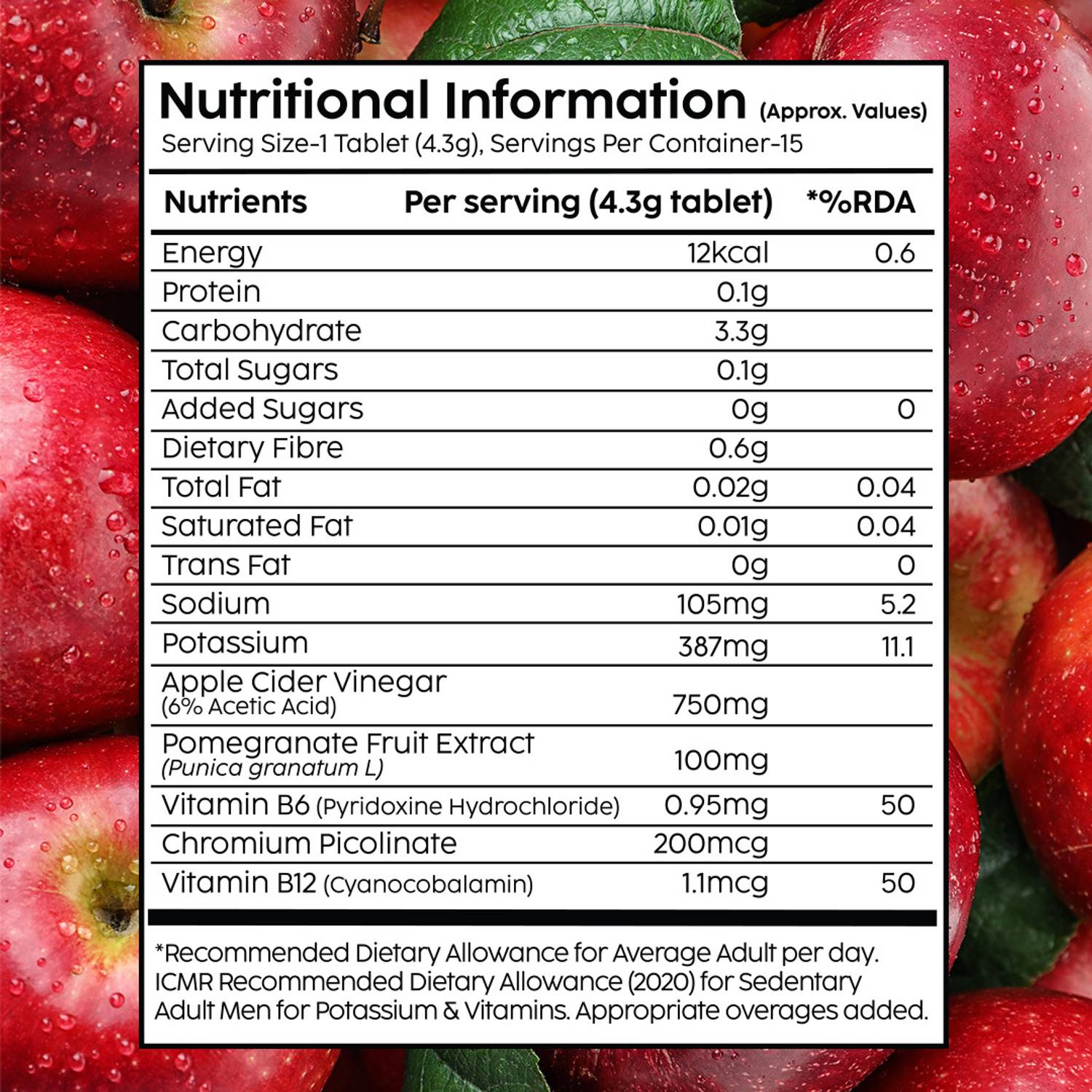 The Plant Fix Plix Apple Cider Vinegar 750mg - Image 3