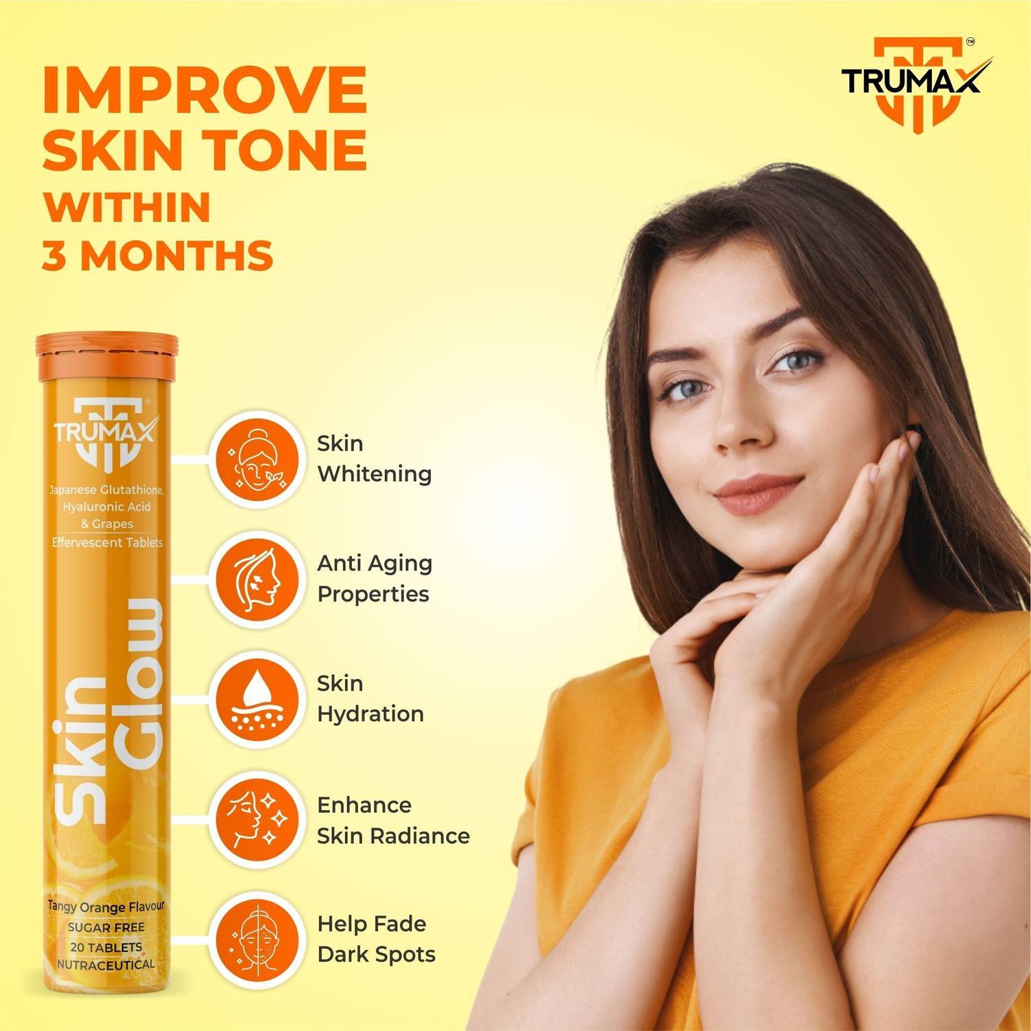TRUMAX Skin Glow 500gm Effervescent - Image 2