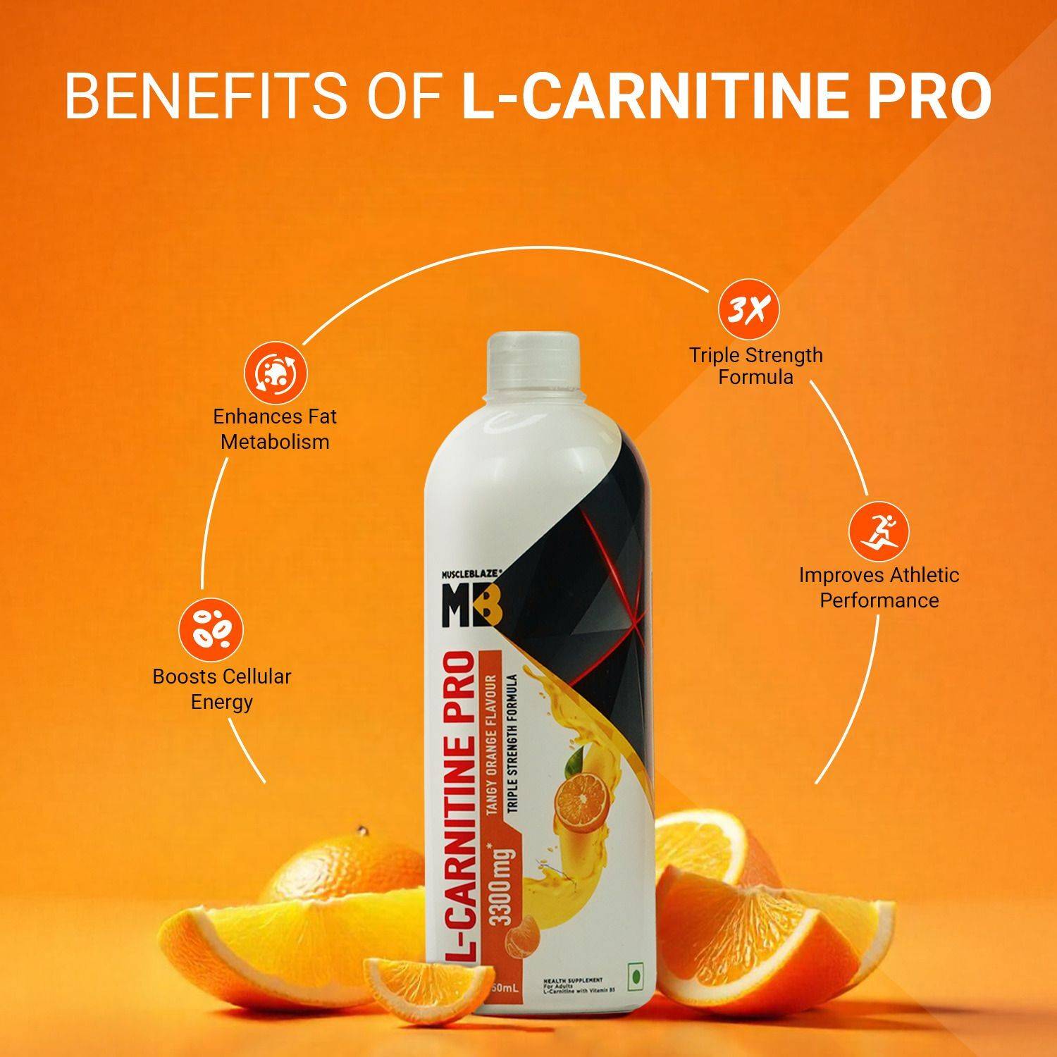 MUSCLEBLAZE Liquid L-Carnitine PRO, 3300mg L- Carnitine,Triple Strength  Formula,Tangy Orange Price in India - Buy MUSCLEBLAZE Liquid L-Carnitine  PRO, 3300mg L- Carnitine,Triple Strength Formula,Tangy Orange online at  Flipkart.com