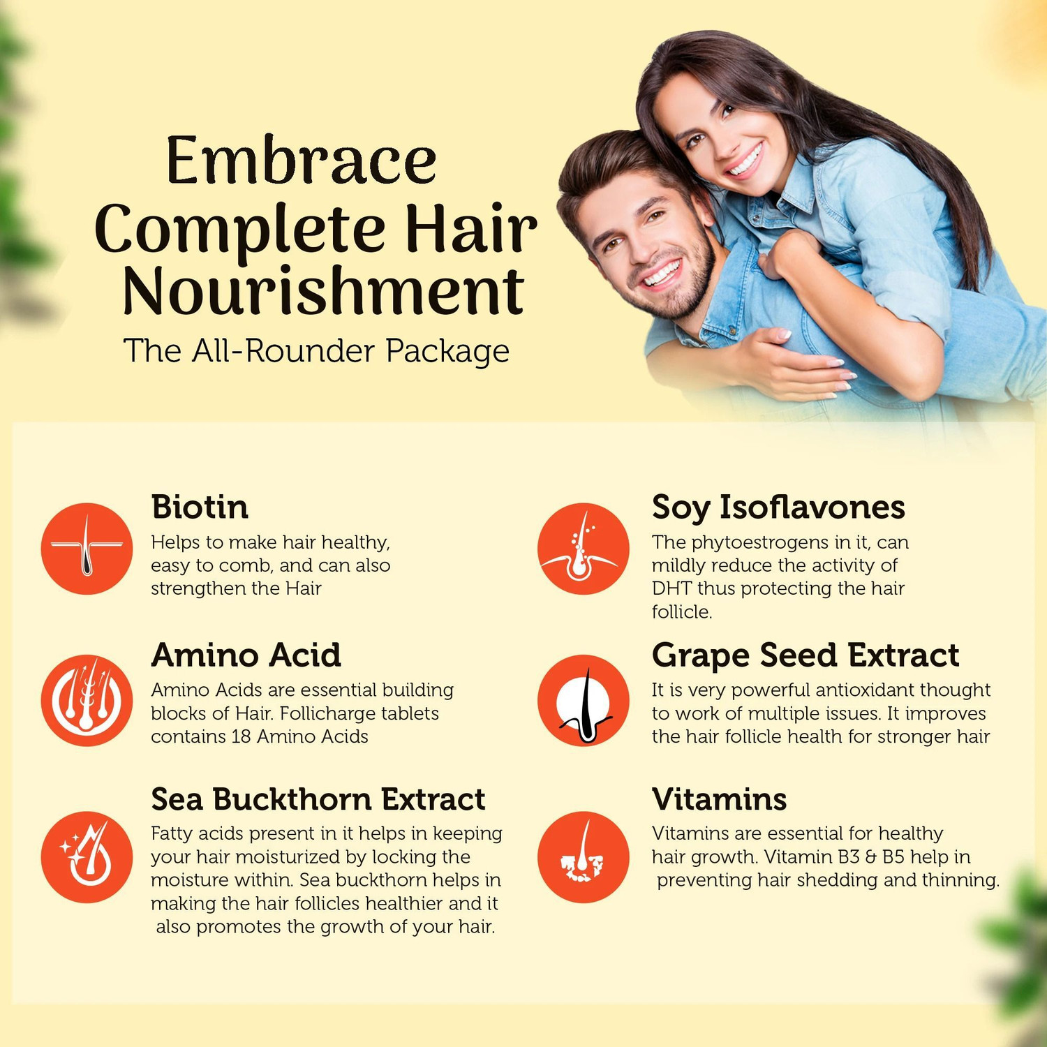 Image of Follicharge Multivitamin For Men And Women Touche Wellness Pack of