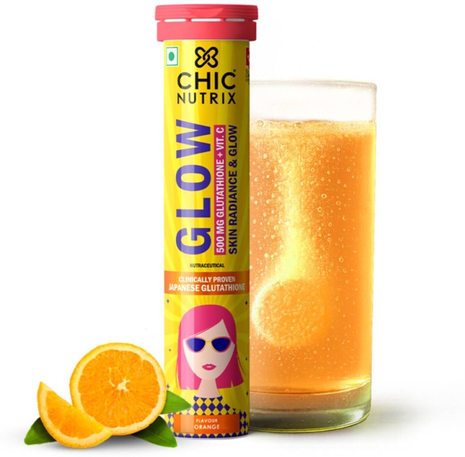 chicnutrix glow glutathione and vitamin c - 500mg Japanese & Vit. for Glowing & Radiance Skin (Orange) Price in India - Buy Chicnutrix Glow Embrace your natural radiance with