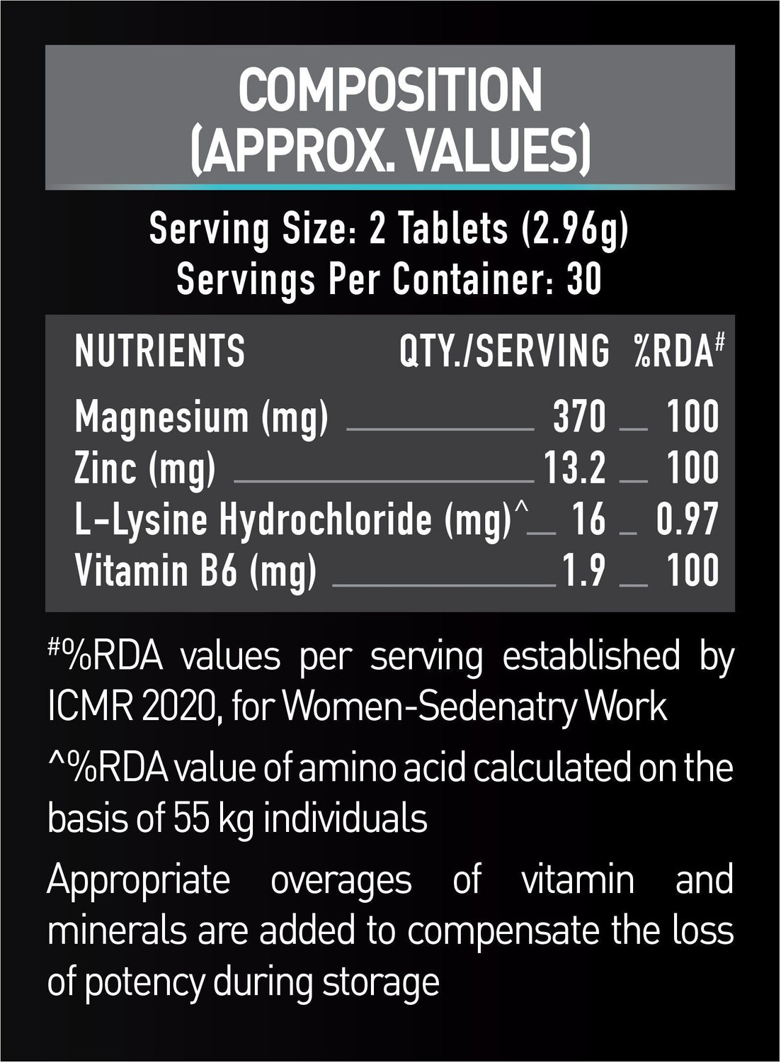 Image of MUSCLEBLAZE ZMA ( Zinc, Magnesium Aspartate, Vitamin B6) for Muscle Recovery & Strength