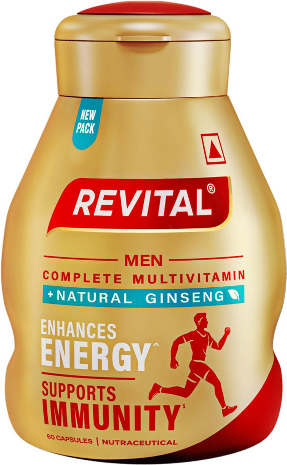 Revital H Multivitamin For Men With Natural Ginseng, 10 Vitamins