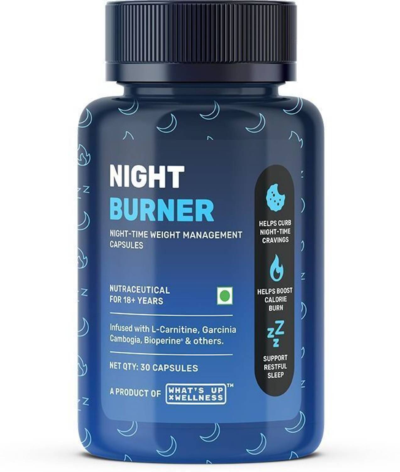 l carnitine at night What's Up Wellness Burner Weight Loss Capsules with L-Carnitine | Fat Burner Price in India - Buy What's Up Wellness Night Burner Weight Loss Capsules with L-Carnitine Allergen Free Silicio Orgánico Dermclar optimiza Form:Tablet