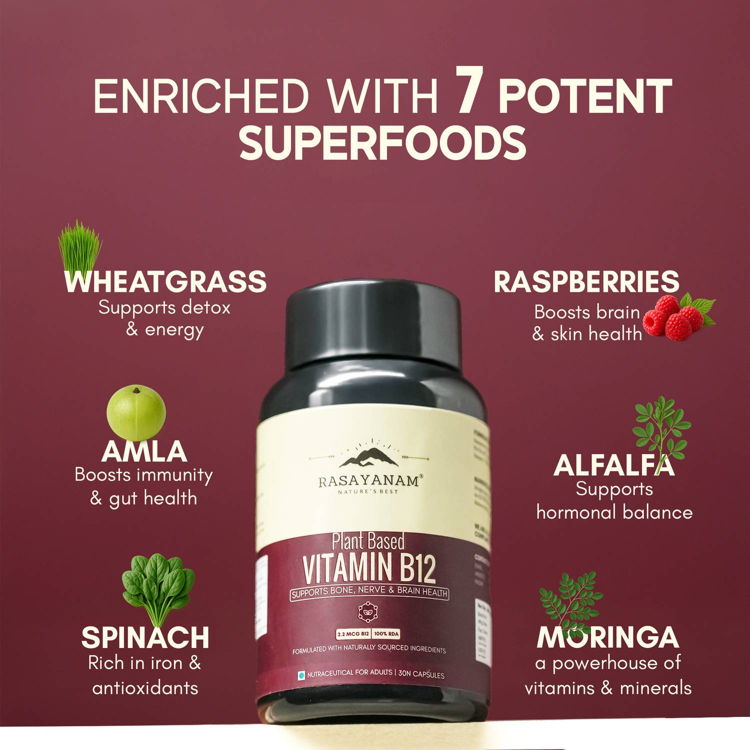 Rasayanam Plant-Based Vitamin B12 - Image 4