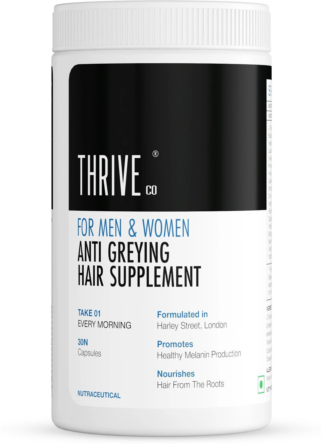 Image of ThriveCo Anti-Greying Supplement | Drug-Free | Delays Greying & Restores Melanin