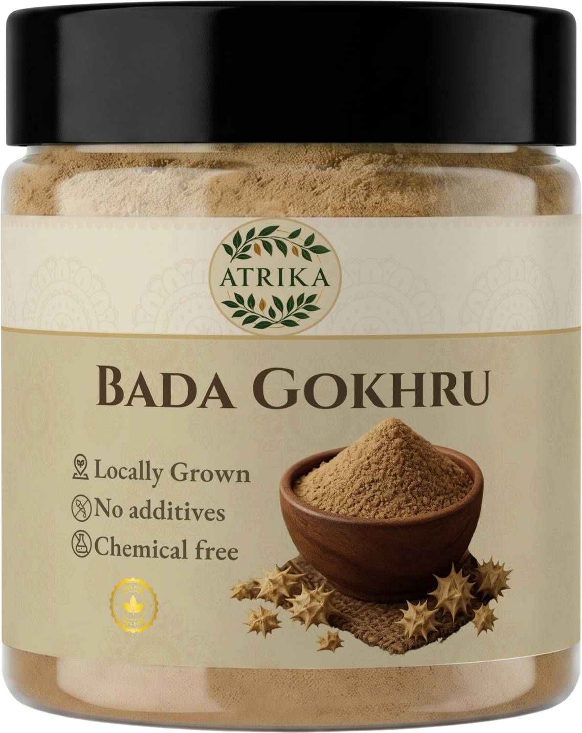Atrika Gokhru Powder | Ayurvedic Herb for Vitality, Strength & Kidney Support
