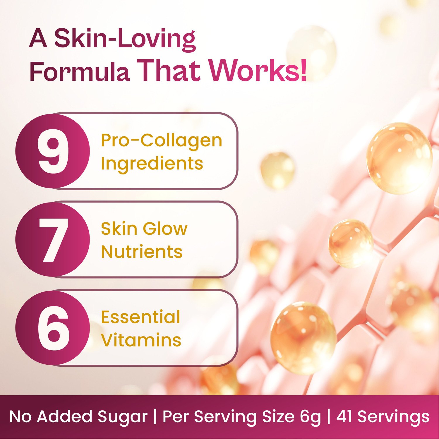 Image of TATA 1mg Skin Collagen Builder | Plant-Based Collagen Supplement for Skin & Glow