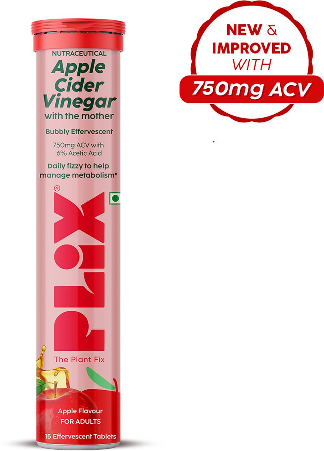 The Plant Fix Plix Apple Cider Vinegar 750mg - Image 1