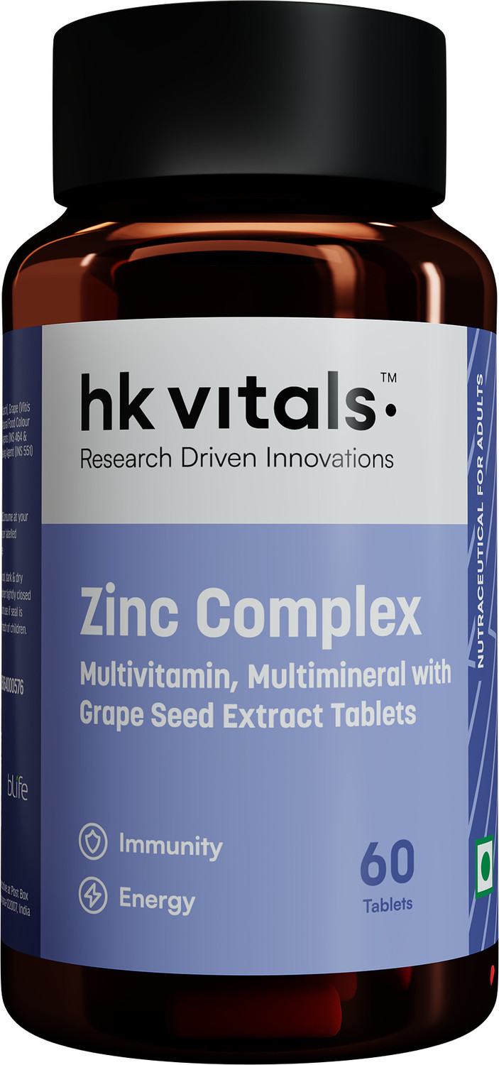 Image of hk vitals Zinc Supplements | With Vitamin C, Multivitamin and Multimineral