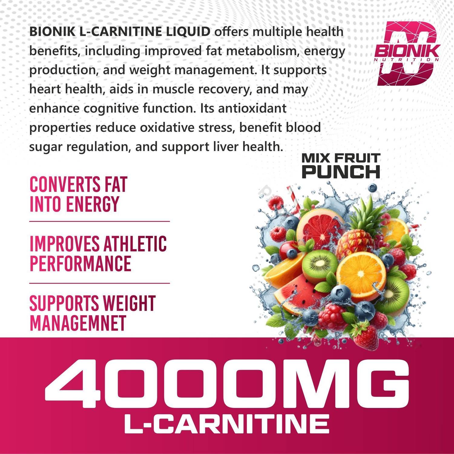 l carnitine 3500 mg benefits BIONIK NUTRITION L-Carnitine 4000 Liquid | 3500mg Fat Burner | Garcinia  Cambogia | Sugar Free Price in India - Buy BIONIK NUTRITION L-Carnitine  4000 Liquid | 3500mg Fat Burner