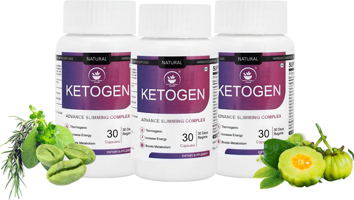 AZTECA HERBAL NATURAL AZTECA HERBAL NATURALKetogen Advance Slimming Complex Weight Loss Capsule