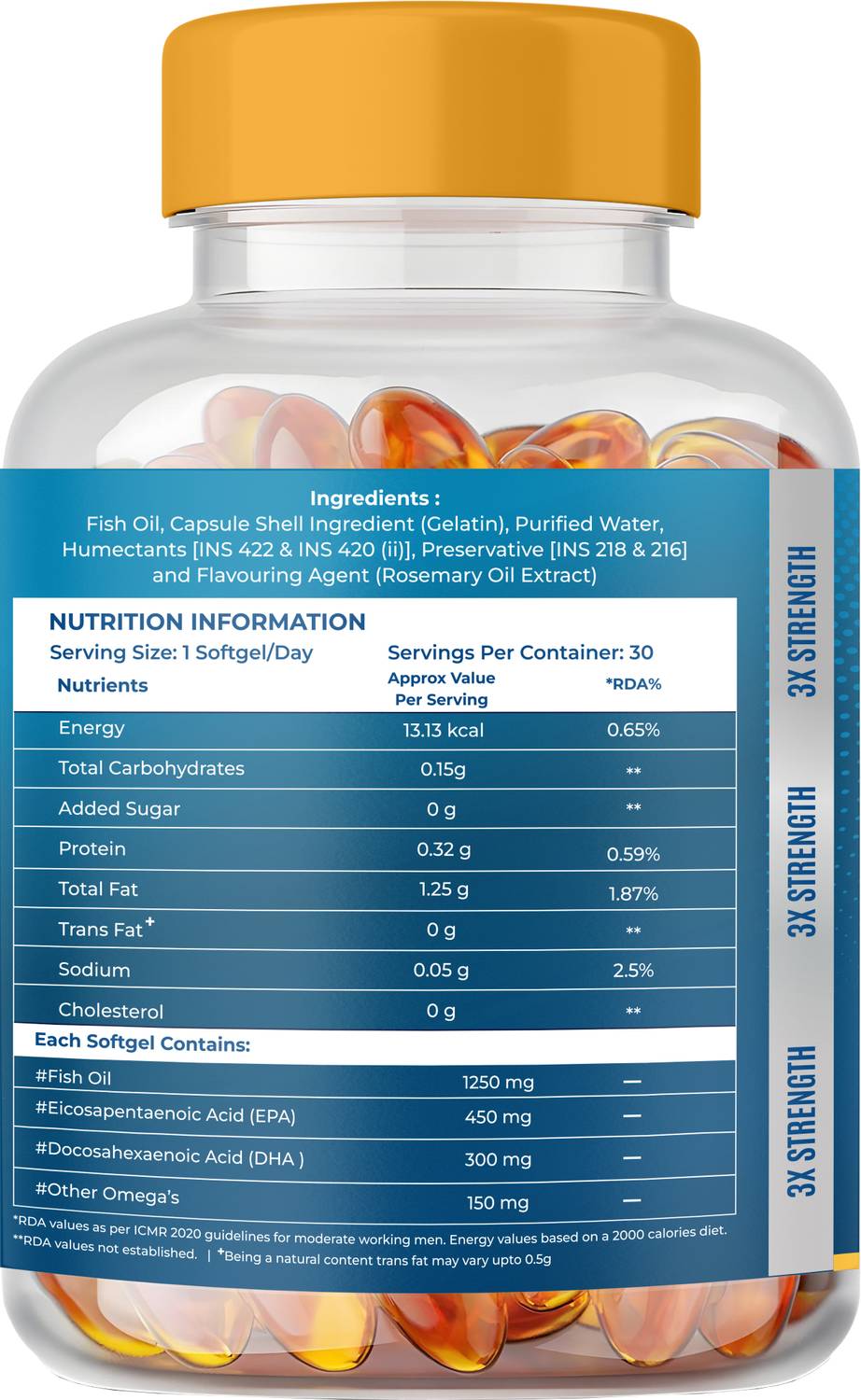 Naturaltein Triple Strength Omega-3 1250mg - Image 3