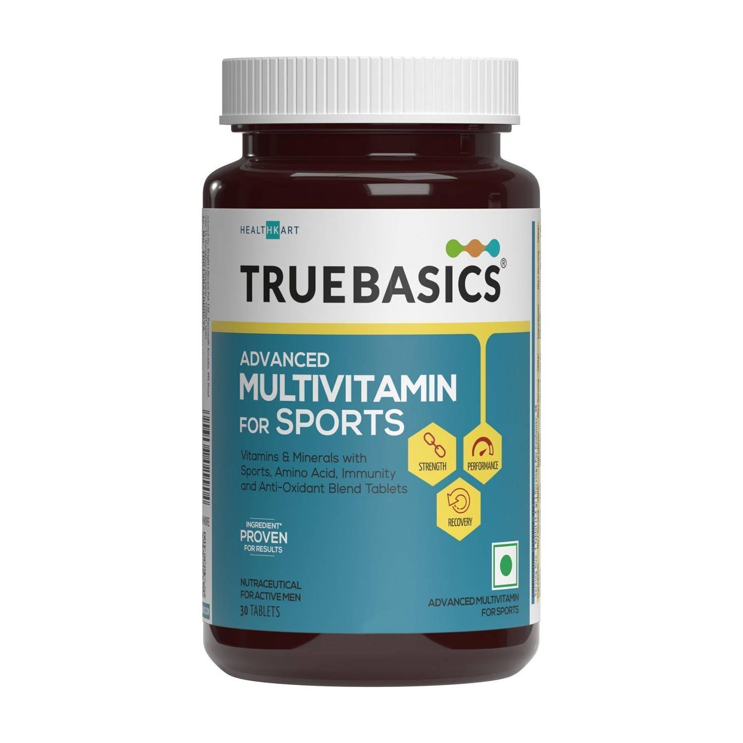 TRUEBASICS Advanced Multivitamin For Sports & Fitness, for Immunity & Energy