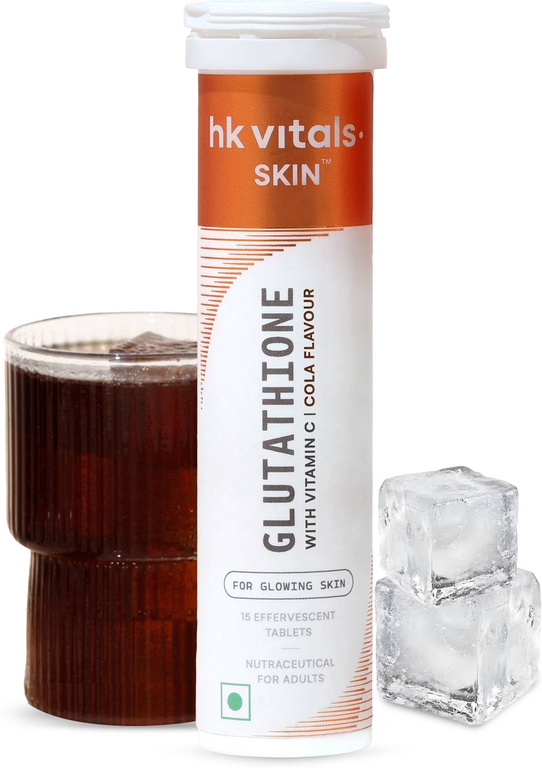 hk vitals glutathione flipkart Skin Glow Effervescent Tablets with Vitamin C & E, Cola Price in India LR:Yes