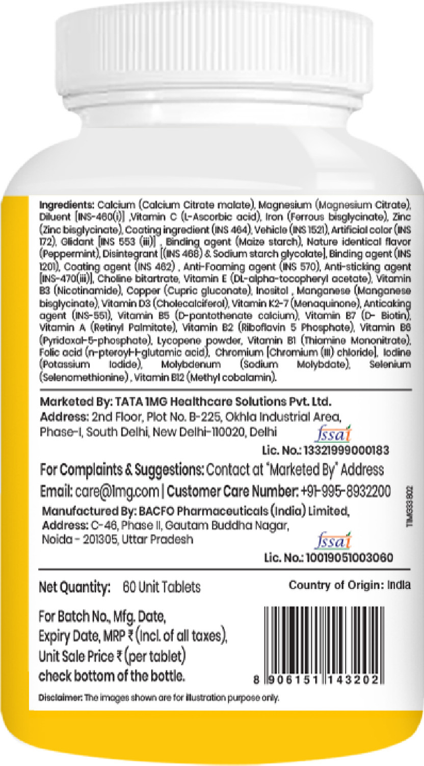 Image of TATA 1mg Multivitamin Men - Energy, Immunity & Vitality