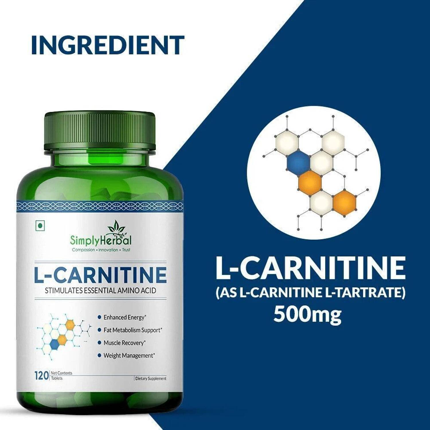 l carnitine price in india Buy L-Carnitine Capsules in India main image 0