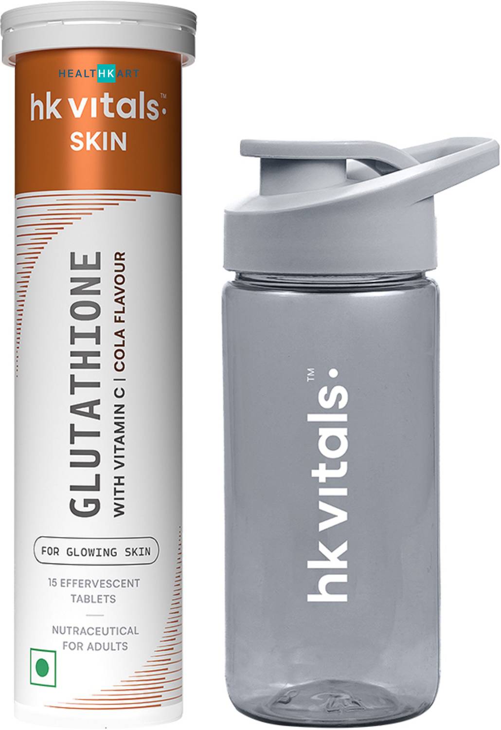 hk vitals glutathione healthkart Effervescent, Cola + Sipper glutathione plus