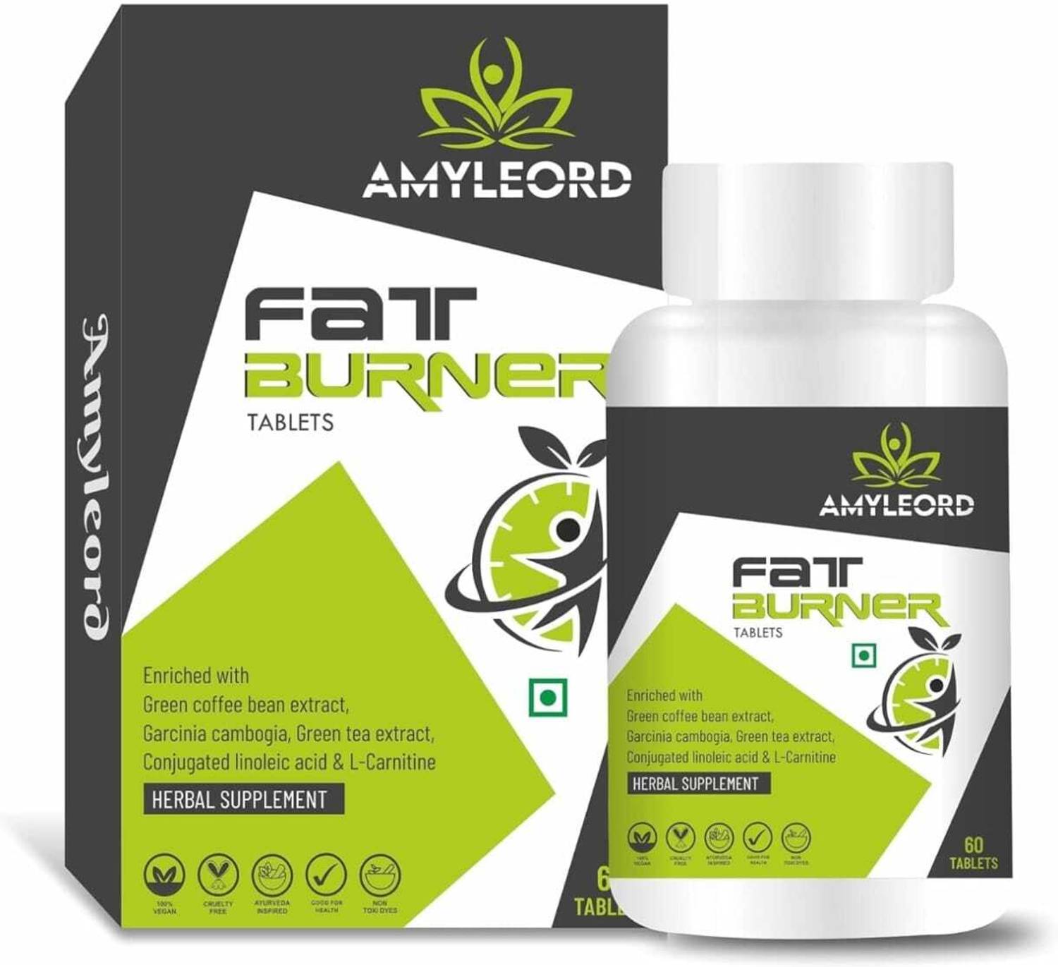 Amyleord Fat Burner Tablet For Weight Loss | Burns More Calories | Healthy Weight Control