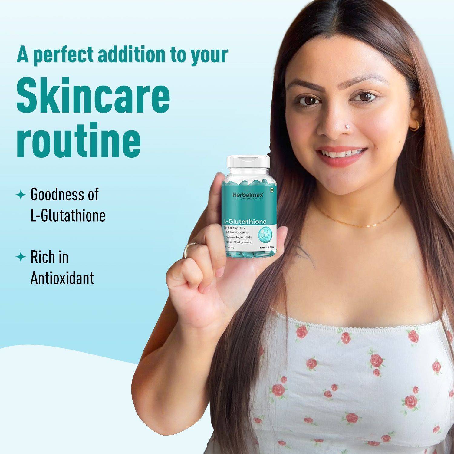 glutathione ke fayde Herbal max L-Glutathione Tablet For Glowing Skin & Reduce Pigmentation For Men & Women Price in India