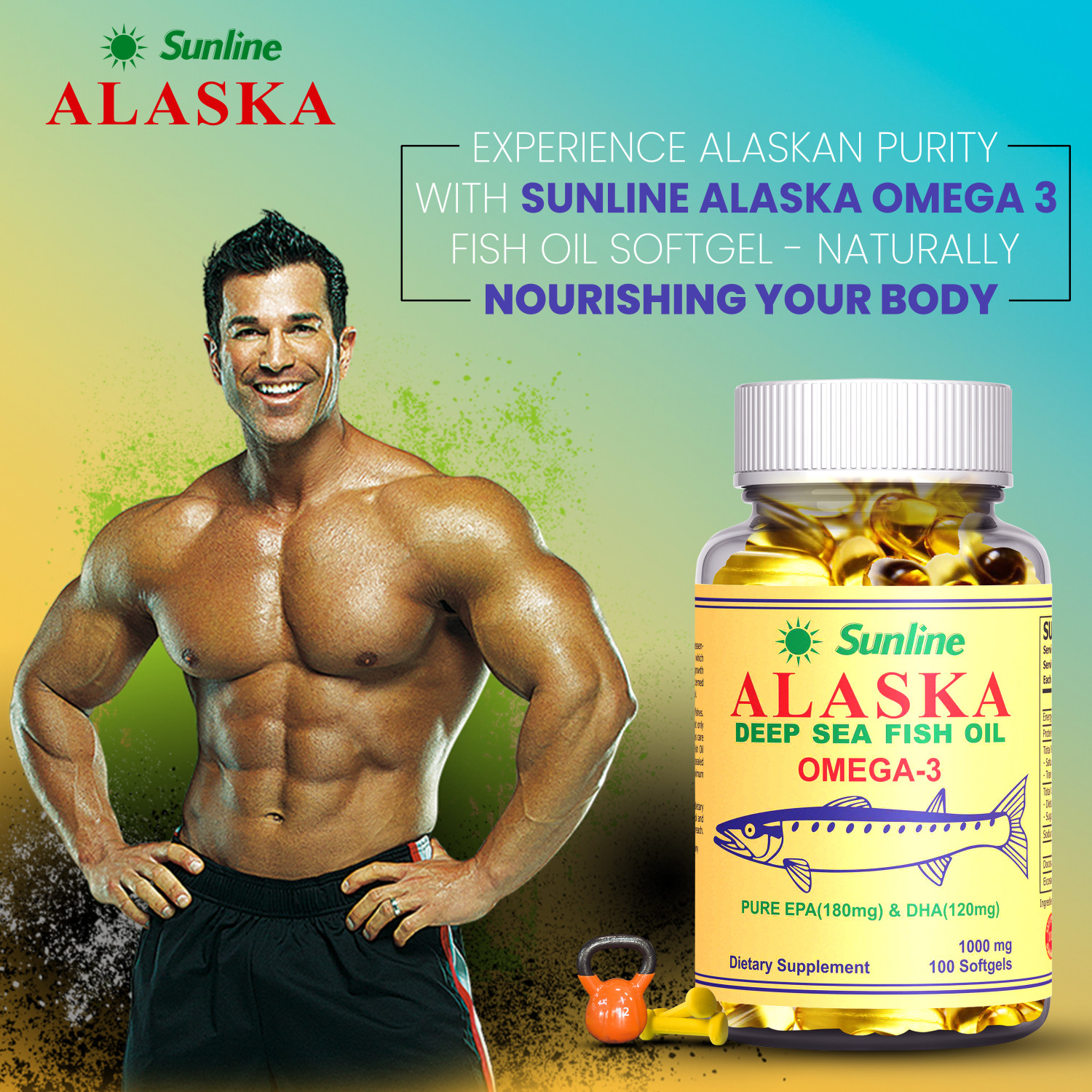 Image of sunline alaska OMEGA-3 FISH OIL