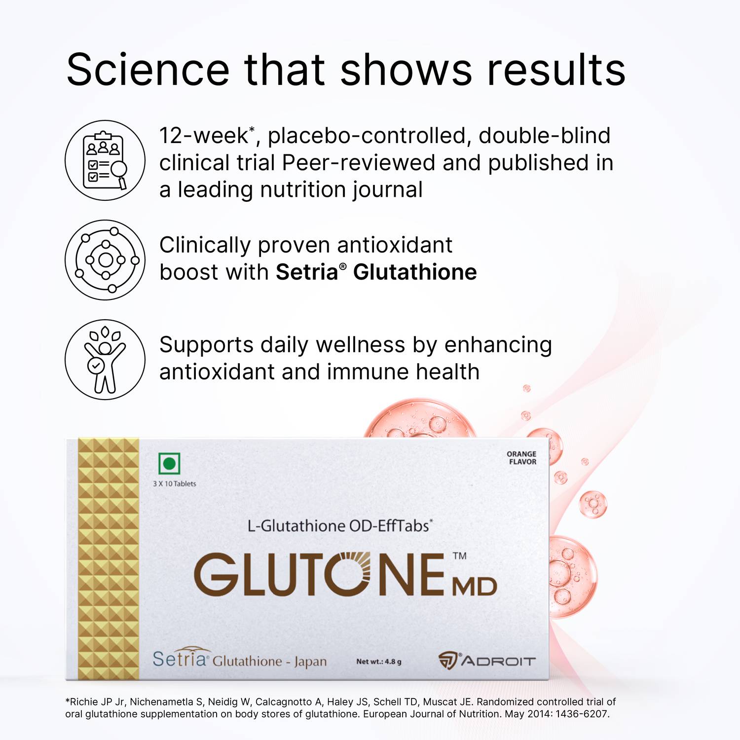 Glutone MD Orally Dissolving Mini Effervescent Tablet Price in India