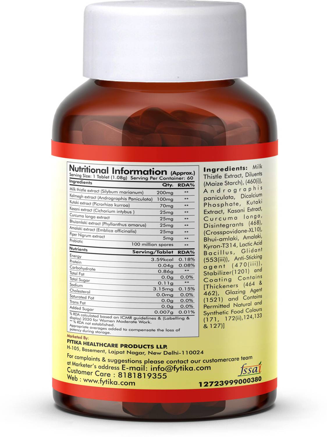 FYTIKA FIT LIVER Milk Thistle & Probiotics - Image 2