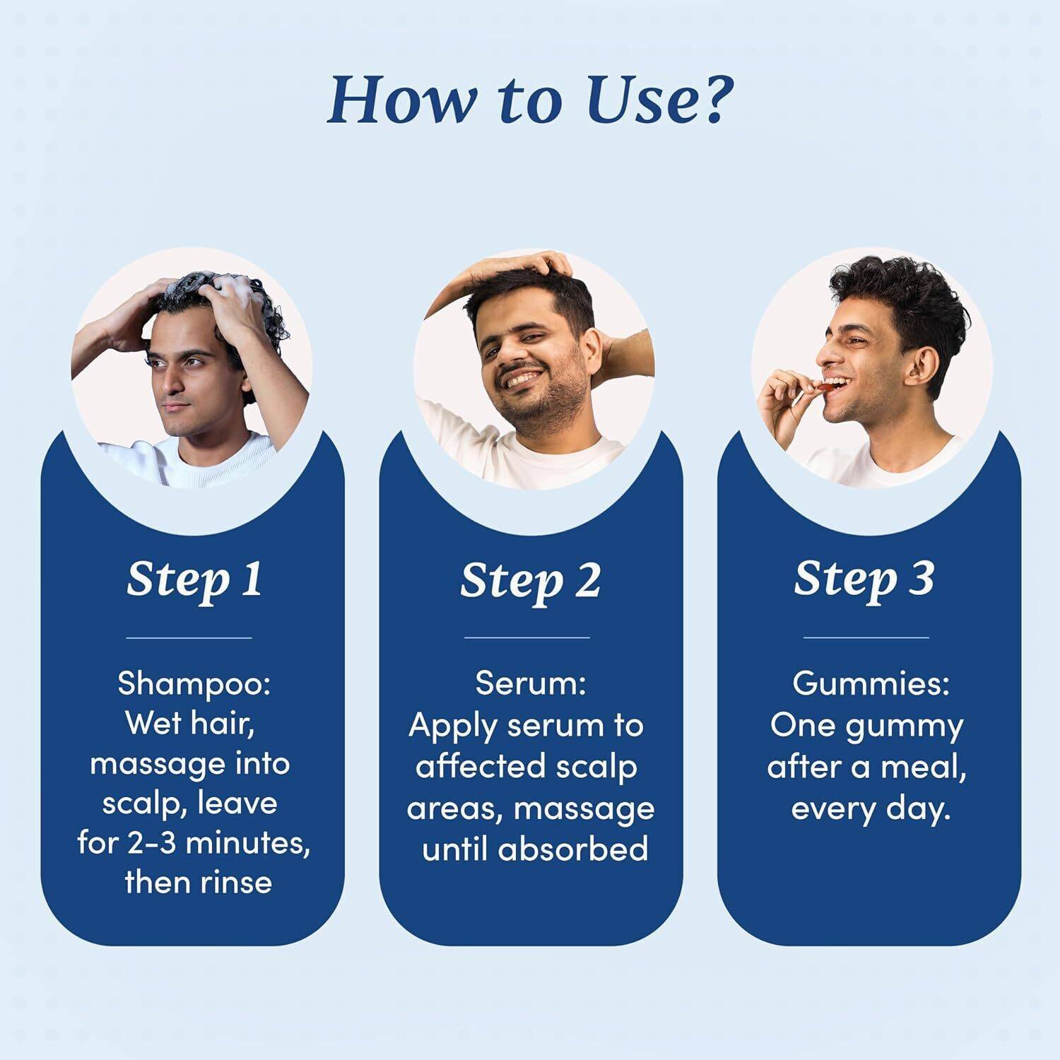 Man Matters Biotin Gummies, Hair Serum & Anti-Hair-Fall Shampoo 30 ml - Image 4