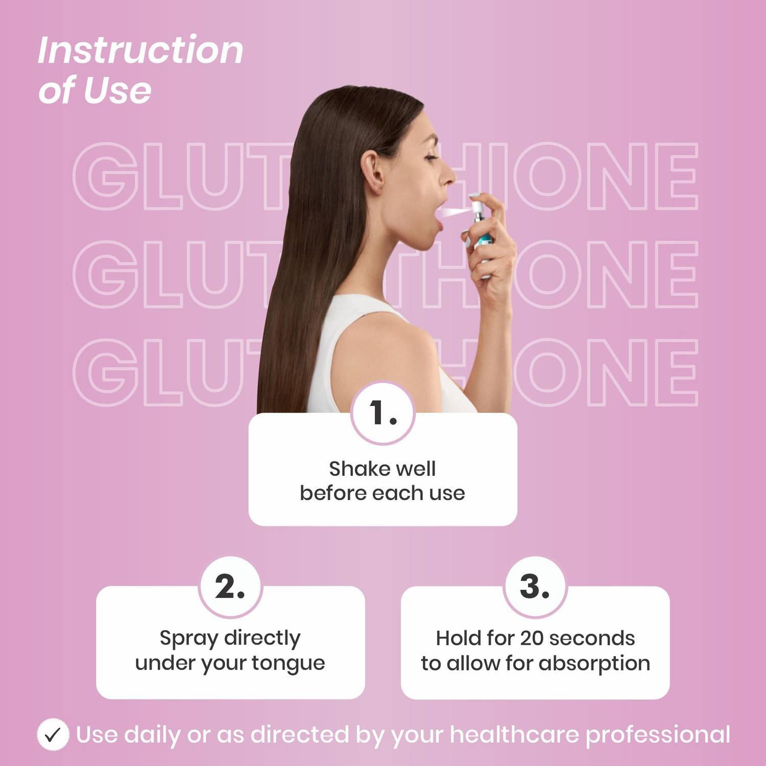 VEMTONIX Glutathione Sublingual Oral Spray | Skin Glow & Antioxidant  Support | Berry Mint