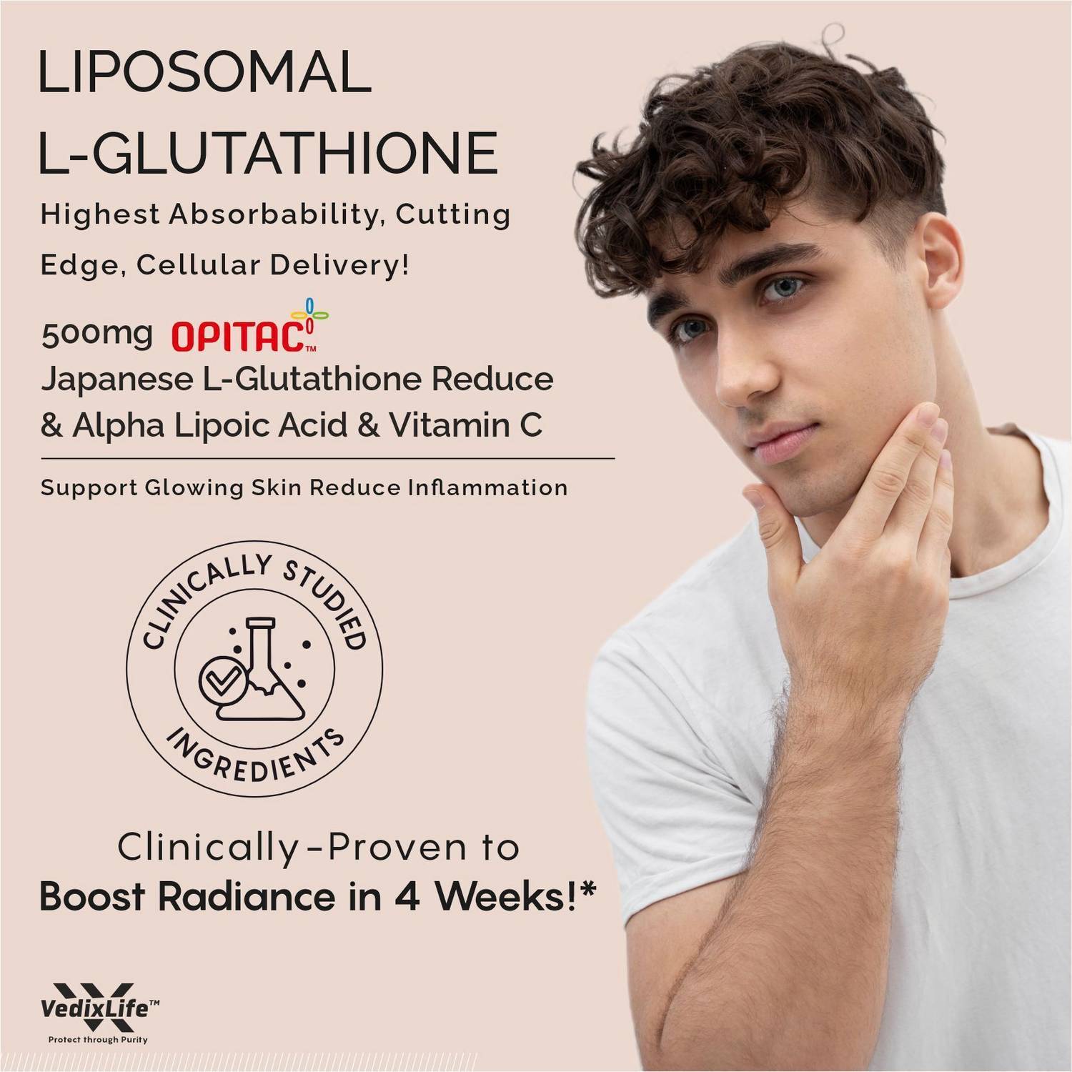 glutathione for male RV Glutathione Tablets 1000mg With L-Glutathione Vitamin C E Hyaluronic  Biotin Collagen Builder Supplement To Support Healthy Youthful Glow & Skin  Whitening For Men-60 (No Capsule Pack 1)