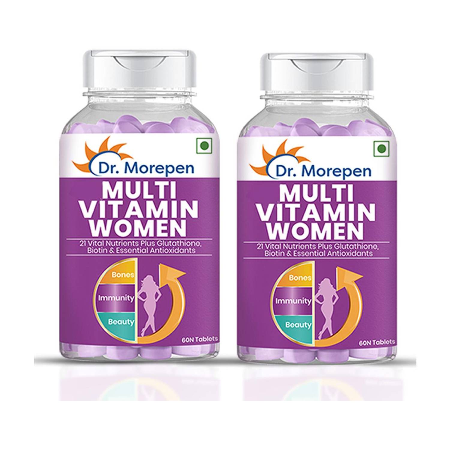 Dr. Morepen Multivitamins For Women With Calcium & Herbal Extracts | Energy & Immunity Booster