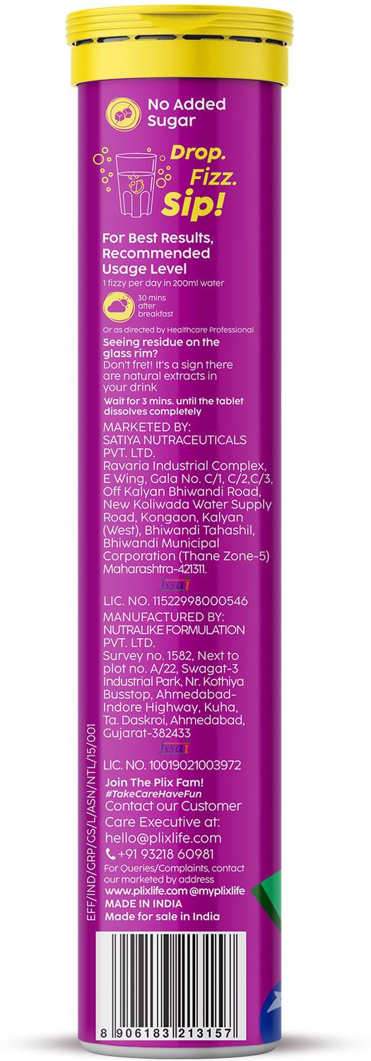 The Plant Fix Plix Glowy Skin Tablets | 500mg L-Glutathione & Vitamin C |  Pack Of 1, Grape. Price in India - Buy The Plant Fix Plix Glowy Skin  Tablets | 500mg