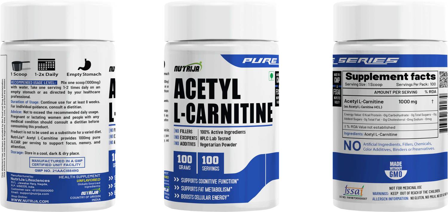 nutrija l carnitine NutriJa ACETYL L-CARNITINE Price in India