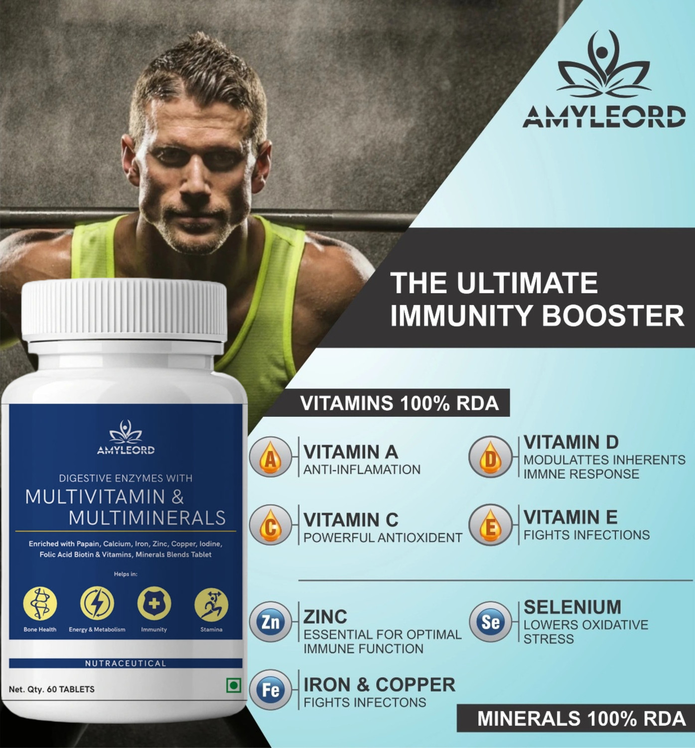 Image of Amyleord Multivitamin With Multiminerals And Digestive Enzymes